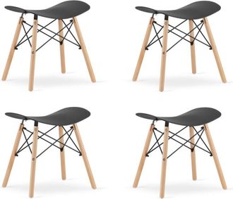 OEM Taburete Korfu - Negro X 4