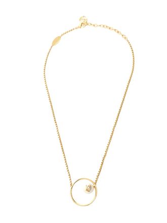 Louis Vuitton 2023 Eclipse pearl circle necklace - Goud