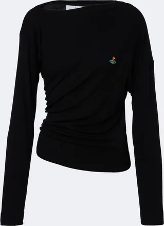 Vivienne Westwood Draped ribbed-knit top