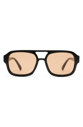 AIRE Aquarius 55mm Gradient Aviator Sunglasses in Black/tan Tint at Nordstrom