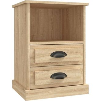 vidaXL Bedside Cabinet Sonoma Oak 43x36x60 cm Vidaxl