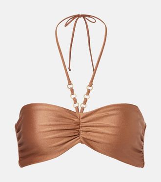 JADE Swim Zoe ruched bikini top