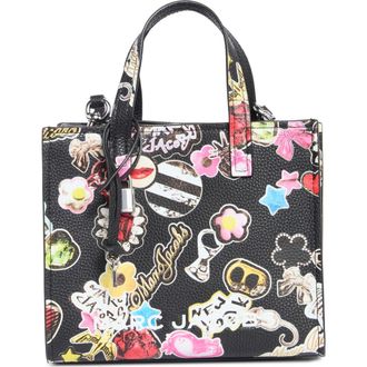 Marc Jacobs Sticker Mini Bold Grind Satchel Bag in Black Multi at Nordstrom Rack