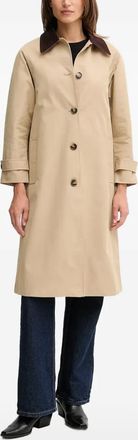 Pedro del Hierro Trench con colletto a coste - Toni neutri