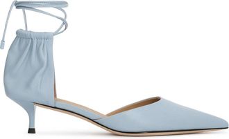Kazar Pumps met lage hak en enkelbandjes - Dames - Pumps - Blauw - 36 EU - Leer - Schoenen
