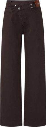 Liu Jo Wide Jeans - Dames - Loose Fit Jeans - Bruin - W28 - Katoen - Jeans