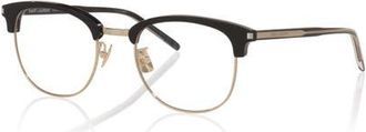 Saint Laurent 51mm Round optical glasses in Black at Nordstrom