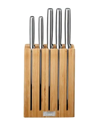 Joseph Joseph Elevate Steel 5Pc Knife Set With Bamboo Block