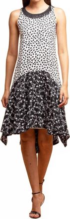 Eva Franco Claire Mini Dress In Black White Floral