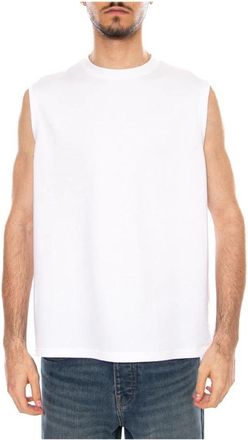 Only & Sons Sleeveless Top - Heren - Tops zonder mouwen - Wit - L - Katoen - Tops
