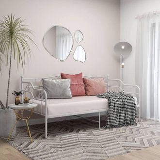 Berkfield Home Sofa Bed Frame White Metal 90x200 cm