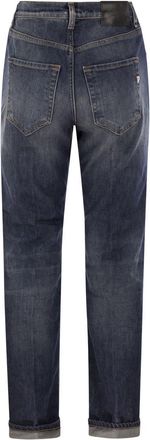 Dondup Womens Icon - Five Pocket Denim Trousers - Dark Blue Cotton - Size 31 (Waist)