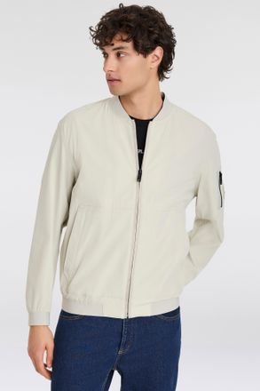 Boss Orange by Hugo Boss Blouson BOSS ORANGE Oneth, Herren, Gr. 52, beige (light beige271), Web, Obermaterial: 88% Polyamid, 12% Elasthan, unifarben, regular fit h&uuml;ftlang, Run