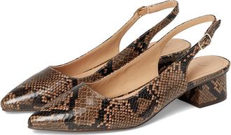 Journee Collection Sylvia Pumps High Womens Heels Snake/Brown : 7.5 M, Faux Leather