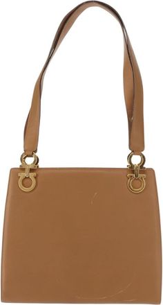 Ferragamo Gancini Shoulder Bag Leather Leather Shoulder Bag Bag (Pre-Owned)