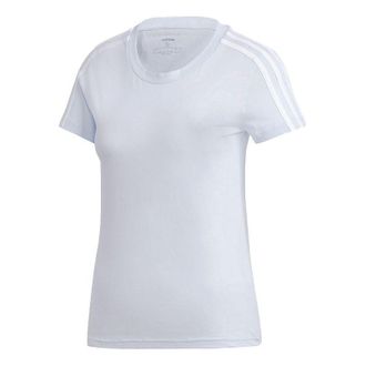 adidas (WMNS) adidas E 3S SLIM TEE Sports Stylish Short Sleeve Light Blue GD3036