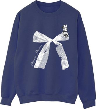 Disney Dames/Dames Minnie Mouse Strik Sweatshirt (Marineblauw)