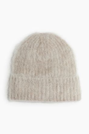 H&M Gerippte Beanie aus Alpakamix - Beige