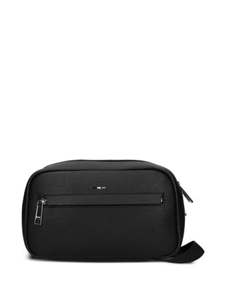 BOSS zip-around wash bag - Black