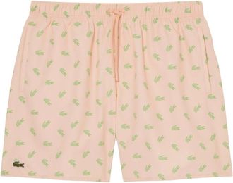 Lacoste Boxer Mare Medi con Stampa Coccodrillo - Heren - Strandmode - Roze - L - Badmode