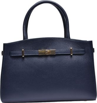 Isabella Rhea Blauw Rundleer Tas