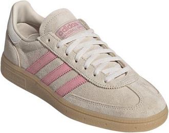 adidas Handball Spezial Sneaker in Crystal Linen/Pink/White at Nordstrom, Size 10.5