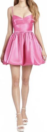 Amanda Uprichard Dempsey Mini Dress In Pink