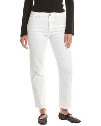 Rag & Bone Harlow Optic White Straight Jean