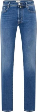 Jacob Cohen Pant 5 PKT Slim FIT Bard - Heren - Slim Fit Jeans - Blauw - W35 - Leer - Jeans