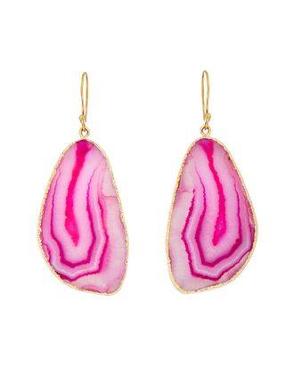 Saachi Saachi Agate Cz Dangle Earrings