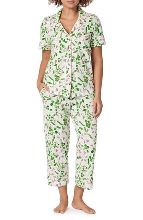 Bedhead Pajamas Stretch Cotton Jersey Pajamas in Peas In A Pod at Nordstrom, Size Small