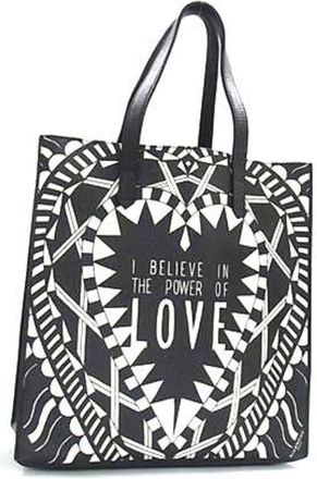 Givenchy Black White Pvc Handbag Shoulder Bag Tote Bag (Pre-Owned)