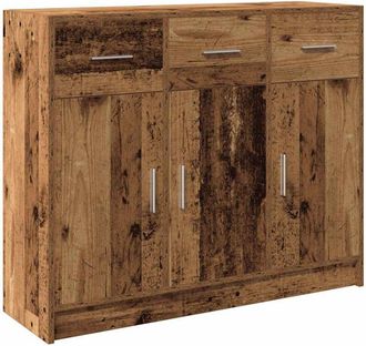 vidaXL Sideboard Old Wood 91x28x75 cm Engineered Wood Vidaxl