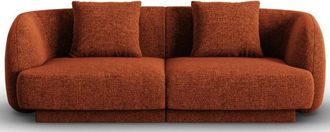 BLOOMINGLOFT 2-Sitzer Design Sofa Tulum mit Chenille-Bezug