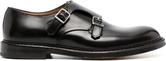 Doucal's Doppiafibbia Nero leren schoenen - Heren - Nette schoenen - Zwart - 40 EU - Schoenen