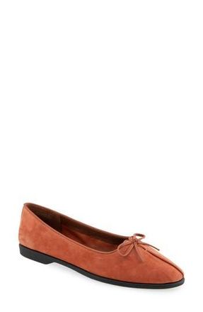 Aerosoles Novia Ballet Flat in Rust Suede at Nordstrom Rack, Size 9
