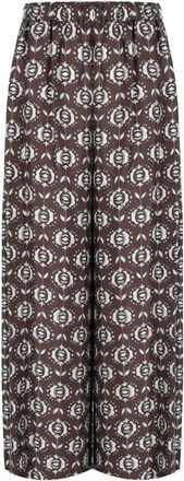 Max Mara Tortona Broeken - Dames - Vrijetijds broeken - Veelkleurig - XL - Broeken