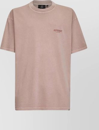 Represent cotton oversized logo-print t-shirt