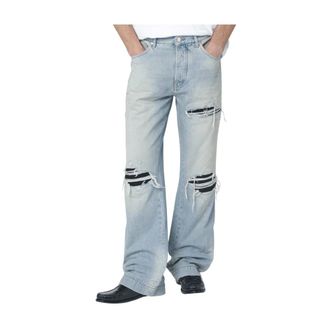 Amiri Flared Jeans, male, Blue, Size: W33 MX1 Straight Flare Jeans