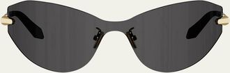 Bulgari Serpenti Viper Wraparound Cat-Eye Sunglasses