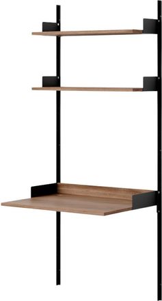 New Works Regalschreibtisch New Works Study - 190 x 83.5 cm, Nussbaum / Schwarz