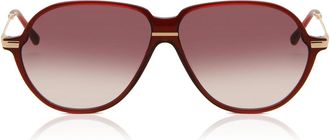 Maje MJ5016 005 Womens Sunglasses Burgundy Size 58