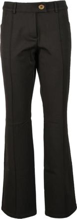 Siedres broek - Dames - Wijde Broeken - Bruin - 2XL - Polyester - Broeken