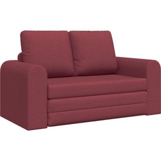vidaXL Sof&aacute; Cama Rojo Vino Tinto 148 X 71 X 83 Cm Tela Vidaxl