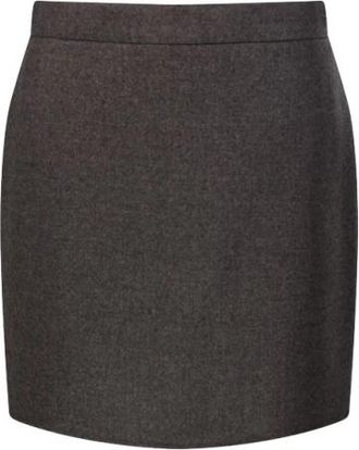 Max Mara Sacinoso Mini Rok - Dames - Korte rokken - Bruin - S - Wol - Rokken