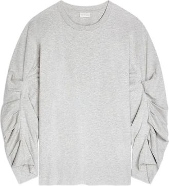 Dries Van Noten T-shirt a maniche lunghe - Grigio