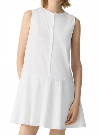 Theory Sleeveless Mini Dress In White
