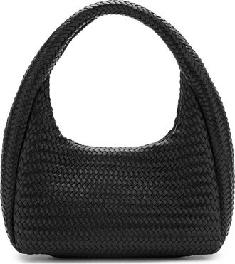 Mango Braided Faux Leather Shoulder Bag in Black at Nordstrom