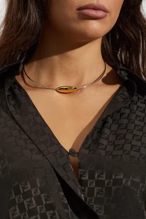 LI&Eacute; STUDIO Brass Necklace Scarlet, Womens, Silver