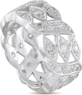 Luxury Bazaar 18K White Gold 1.05ct Diamond Ring MF03-081126